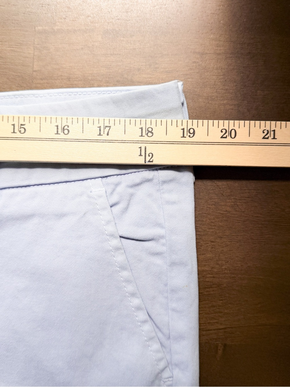 NYDJ Lift Tuck Crop Capri Pants Blue Stretch Cotton Rhinestone Cuff Sz 16 NWOT - Picture 10 of 11